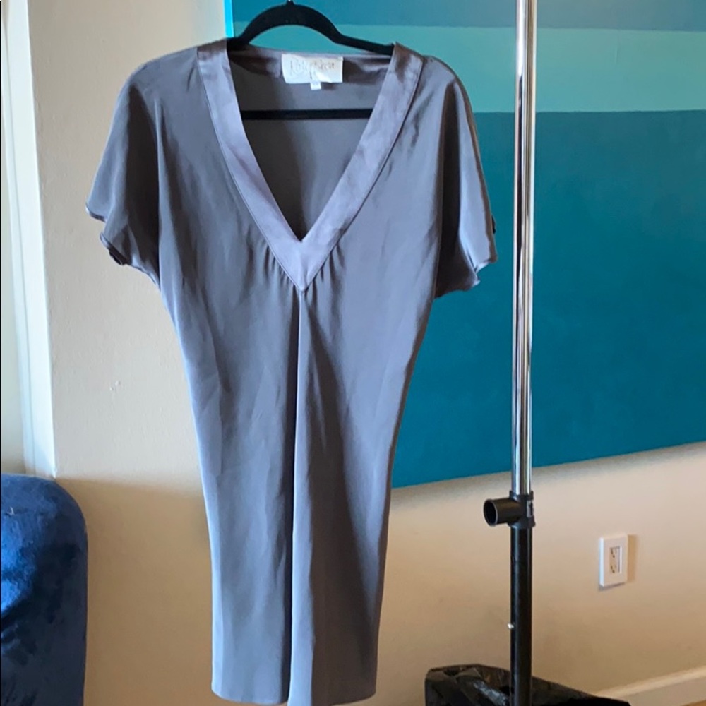 Rory Beca like new granite color silk dress